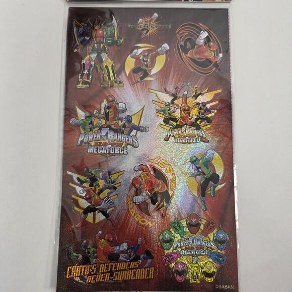 Power Rangers super Megaforce sticker fun pack 2 packs of 3 sheets 2014 - Picture 3 of 8